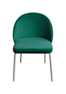 ALURA™ CHAIR - EMERALD GREEN WITH SILVER LEGS (CH2 - SEG)