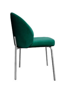 ALURA™ CHAIR - EMERALD GREEN WITH SILVER LEGS (CH2 - SEG)