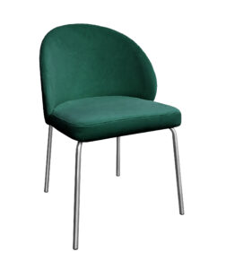 ALURA™ CHAIR - EMERALD GREEN WITH SILVER LEGS (CH2 - SEG)