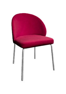 ALURA™ CHAIR - GARNET RED WITH SILVER LEGS (CH2 - SGR)