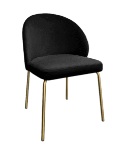 ALURA™ CHAIR - ONYX BLACK WITH GOLD LEGS (CH2 - GOB)
