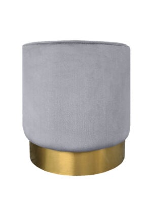 HUDSON ROUND POUF - LARGE GREY (OB13 - RLG)