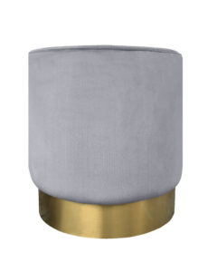 HUDSON ROUND POUF - LARGE GREY (OB13 - RLG)