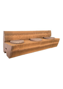 KRAFT SOFA - THREE SEATER - BROWN (SF22 - TBR)