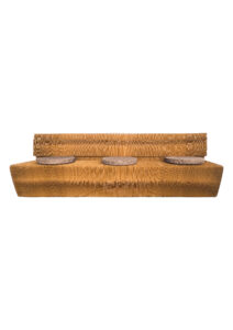 KRAFT SOFA - THREE SEATER - BROWN (SF22 - TBR)