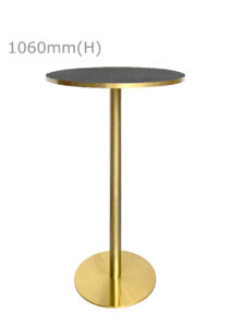 LUXCO™ BAR TABLE - GOLD & GRAPHITE BLACK (BT13 - GB)