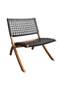 OSLO LOUNGER SOFA - SINGLE SEATER - BLACK (SF23 - SB)