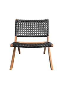 OSLO LOUNGER SOFA - SINGLE SEATER - BLACK (SF23 - SB)