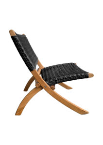 OSLO LOUNGER SOFA - SINGLE SEATER - BLACK (SF23 - SB)