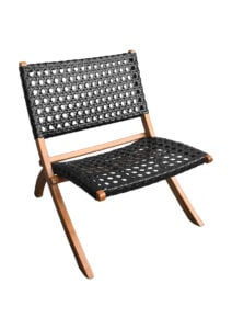 OSLO LOUNGER SOFA - SINGLE SEATER - BLACK (SF23 - SB)