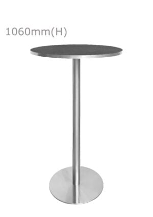 LUXCO™ BAR TABLE - SILVER & GRAPHITE BLACK (BT13 - SB)