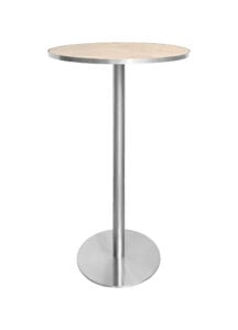LUXCO™ BAR TABLE - SILVER & MATERA BEIGE (BT13 - SE)