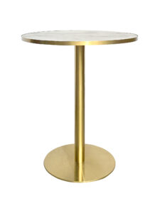 LUXCO™ MEETING TABLE - GOLD & BIANCO WHITE (TB4 - GW)