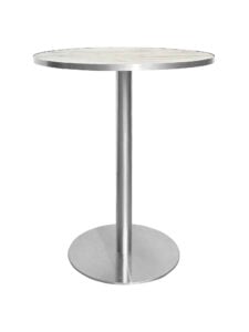 LUXCO™ MEETING TABLE - SILVER & BIANCO WHITE (TB4 - SW)