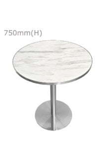 LUXCO™ MEETING TABLE - SILVER & BIANCO WHITE (TB4 - SW)