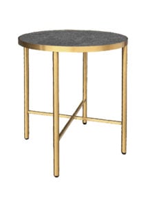 LUXCO™ ROUND COFFEE TABLE - GOLD & GRAPHITE BLACK (CT35 - RGB)
