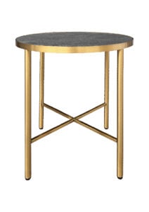 LUXCO™ ROUND COFFEE TABLE - GOLD & GRAPHITE BLACK (CT35 - RGB)