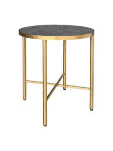 LUXCO™ ROUND COFFEE TABLE - GOLD & GRAPHITE BLACK (CT35 - RGB)