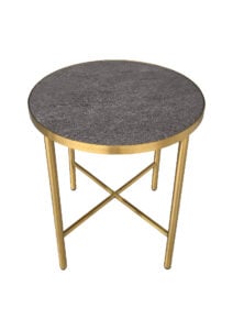 LUXCO™ ROUND COFFEE TABLE - GOLD & GRAPHITE BLACK (CT35 - RGB)