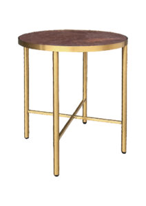 LUXCO™ ROUND COFFEE TABLE - GOLD & VERONA BRONZE (CT35 - RGZ)