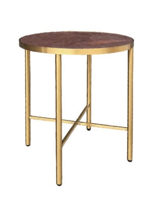 LUXCO™ ROUND COFFEE TABLE - GOLD & VERONA BRONZE (CT35 - RGZ)