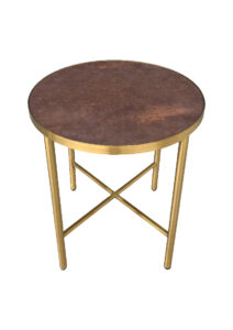 LUXCO™ ROUND COFFEE TABLE - GOLD & VERONA BRONZE (CT35 - RGZ)