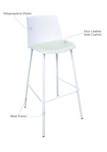 ELEMENT BARSTOOL - CLOUD WHITE (BS7 - CW)
