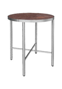 LUXCO™ ROUND COFFEE TABLE - SILVER & VERONA BRONZE (CT35 - RSZ)