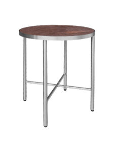 LUXCO™ ROUND COFFEE TABLE - SILVER & VERONA BRONZE (CT35 - RSZ)