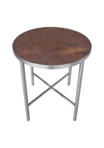 LUXCO™ ROUND COFFEE TABLE - SILVER & VERONA BRONZE (CT35 - RSZ)