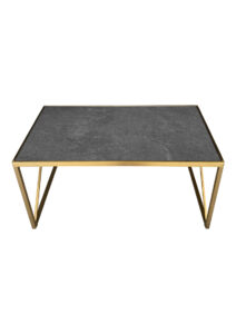 LUXCO™ ATELIER LONG COFFEE TABLE - GOLD & GRAPHITE BLACK (CT16 - LGB) TOP