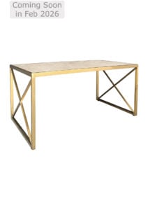 LUXCO™ ATELIER LONG COFFEE TABLE - GOLD & MATERA BEIGE (CT16 - LGE)
