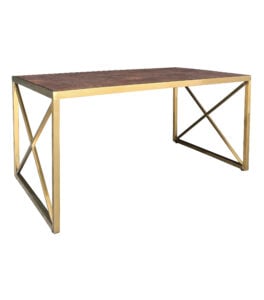 LUXCO™ ATELIER LONG COFFEE TABLE - GOLD & VERONA BRONZE (CT16 - LGZ)