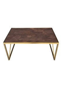 LUXCO™ ATELIER LONG COFFEE TABLE - GOLD & VERONA BRONZE (CT16 - LGZ) TOP