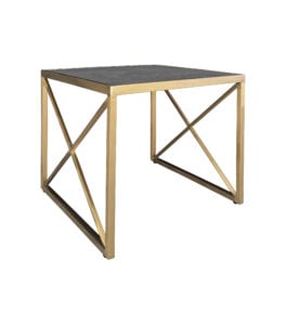 LUXCO™ ATELIER SQUARE COFFEE TABLE - GOLD & GRAPHITE BLACK (CT4 - SGB)