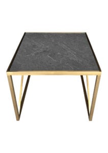 LUXCO™ ATELIER SQUARE COFFEE TABLE - GOLD & GRAPHITE BLACK (CT4 - SGB) top