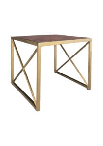 LUXCO™ ATELIER SQUARE COFFEE TABLE - GOLD & VERONA BRONZE (CT4 - SGZ)
