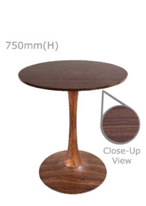 TULIP TABLE - WOOD & ROUND TOP - WOOD (TB5 - BR - RBR)