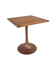 TULIP TABLE - WOOD & SQUARE TOP - TEAK WOOD (TB5 - BR - STK)