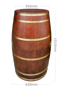 WINE BARREL - WALNUT BROWN (AC2 - WWAL) Dimension