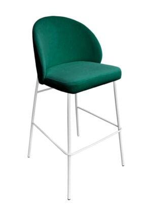 ALURA™ BARSTOOL - EMERALD GREEN WITH WHITE LEGS (BS4 - WEG)