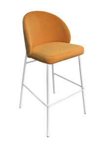 ALURA™ BARSTOOL - MARIGOLD YELLOW WITH WHITE LEGS (BS4 - WMY)