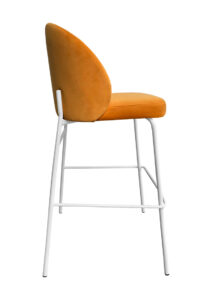 ALURA™ BARSTOOL - MARIGOLD YELLOW WITH WHITE LEGS (BS4 - WMY) SIDE
