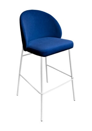 ALURA™ BARSTOOL - ROYALE BLUE WITH WHITE LEGS (BS4 - WRBL)