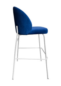 ALURA™ BARSTOOL - ROYALE BLUE WITH WHITE LEGS (BS4 - WRBL) SIDE