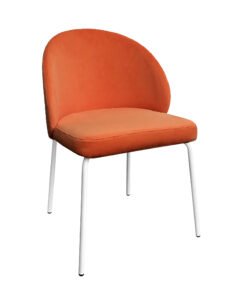 ALURA™ CHAIR - AMBER ORANGE WITH WHITE LEGS (CH2 - WAO)