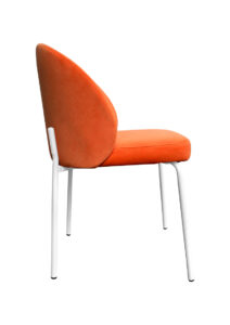 ALURA™ CHAIR - AMBER ORANGE WITH WHITE LEGS (CH2 - WAO) SIDE