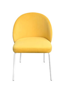 ALURA™ CHAIR - CUSTARD YELLOW WITH WHITE LEGS (CH2 - WCY) FRONT