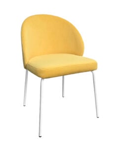 ALURA™ CHAIR - CUSTARD YELLOW WITH WHITE LEGS (CH2 - WCY)