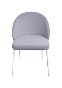 ALURA™ CHAIR - DOVE GREY WITH WHITE LEGS (CH2 - WDG) FRONT